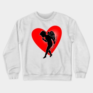 Eros cupid angel in the hearts in love Crewneck Sweatshirt